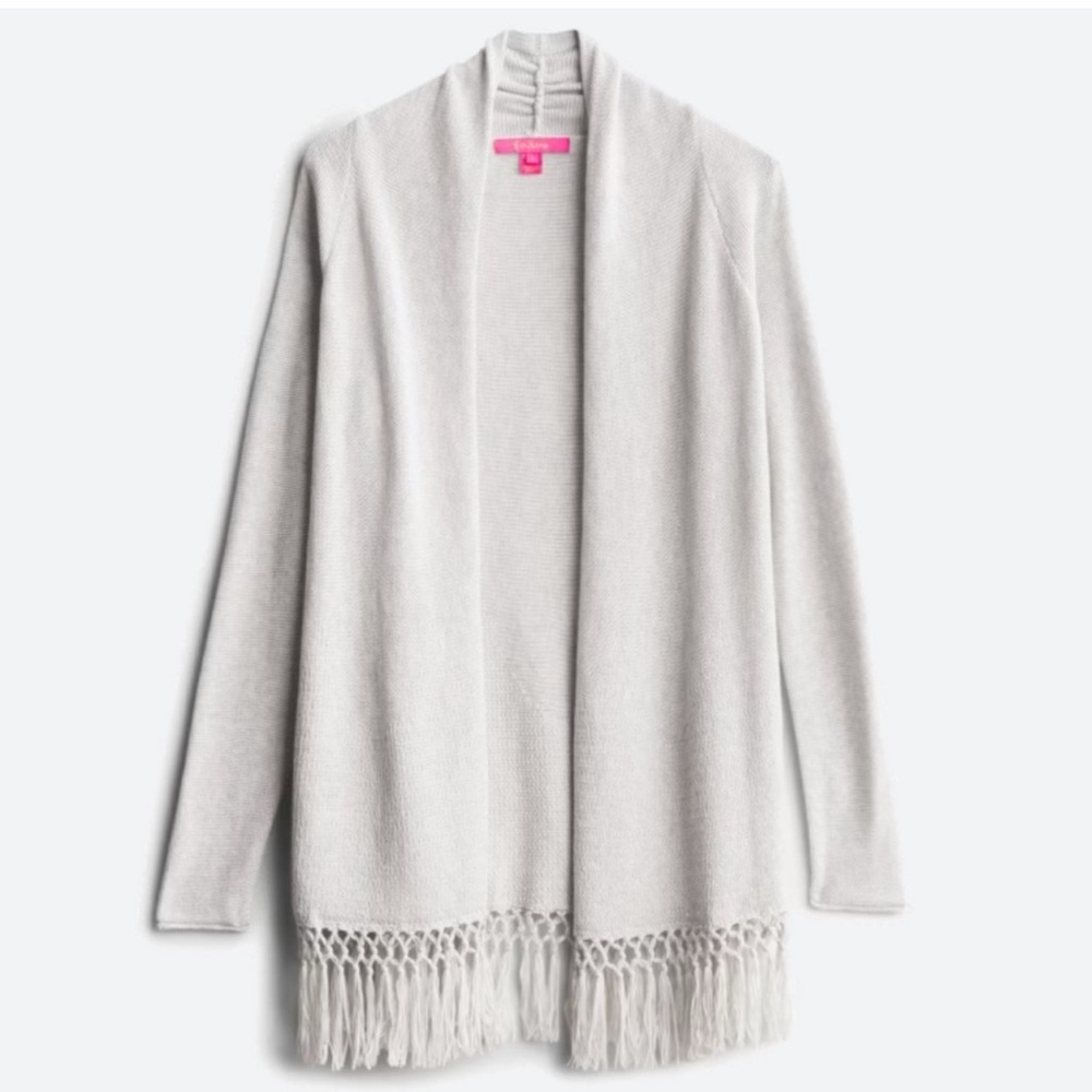 Lilly Pulitzer Tatum Long Fringe Hem Cardigan
